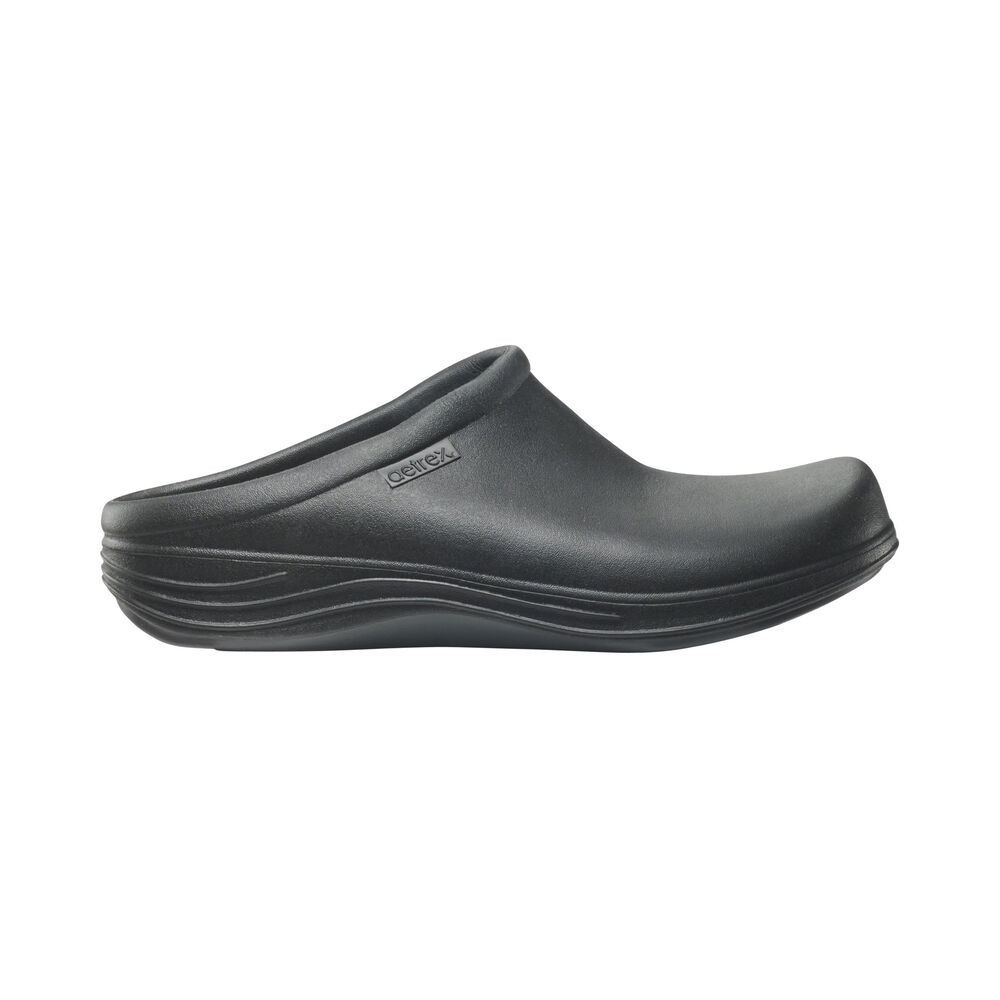 Aetrex Men's Bondi Clogs - Black | USA BHRDVJ5